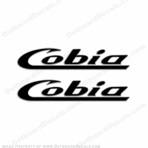Cobia Boats Logo Decal (Style 2) - 2 Color INCR10Aug2021