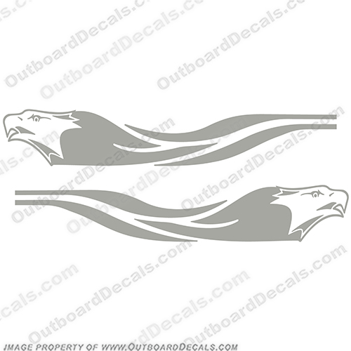 Eagle Trailers Eagle Boat Trailer Decals (Set of 2) - Any Color!   eagle, boat, trailers trailer, decals, set, of, 2, two, any, color, style, 3, stickers, logos, 