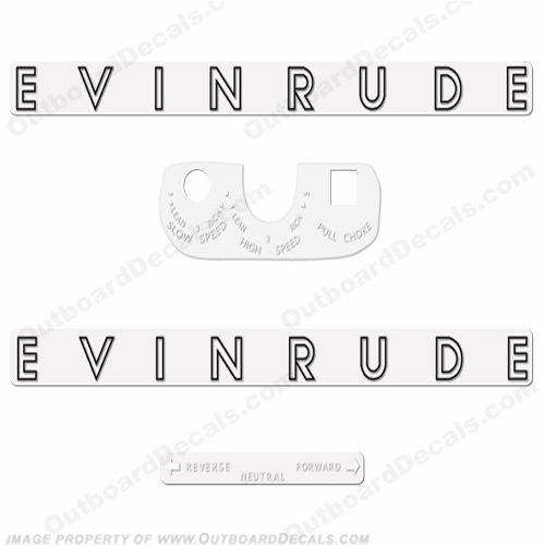 Evinrude 1962 5.5hp Decal Kit INCR10Aug2021