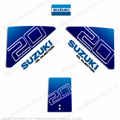 Suzuki 20hp Decal Kit INCR10Aug2021